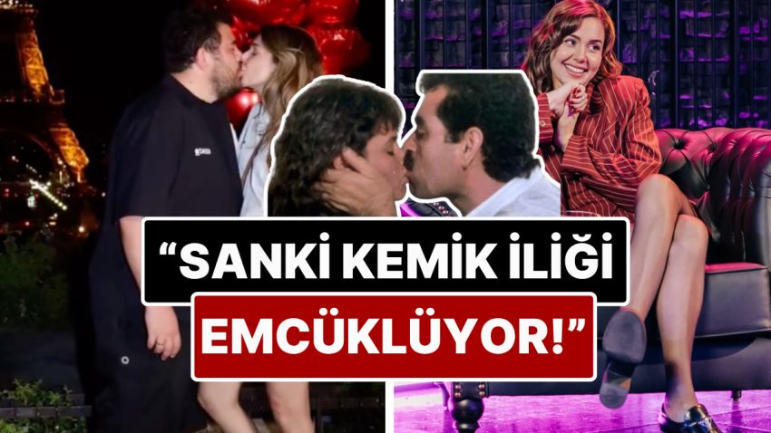 Berfu Yenenler, Eşi Eser Yenenler’le Goygoy Materyali Olan Öpüşme Anlarını Kendisi de Tiye Aldı!