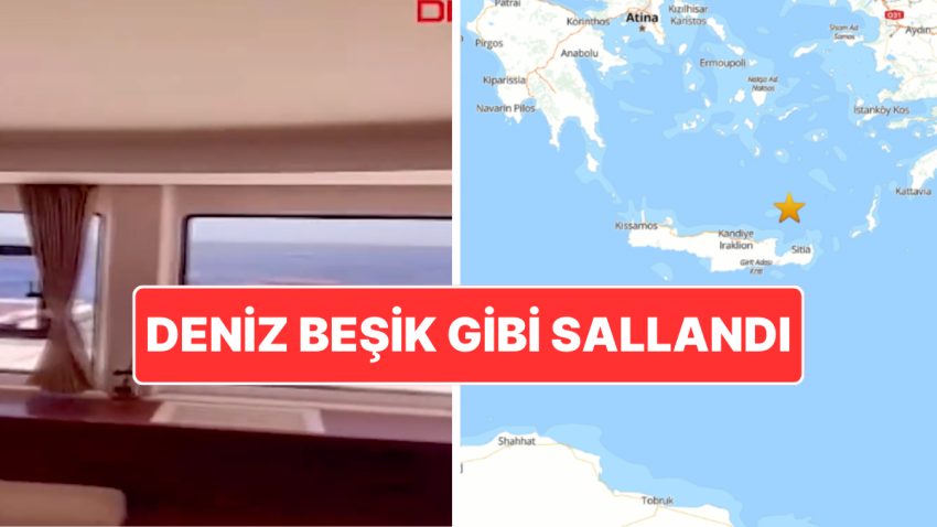 Beşik Üzere Sallandılar: Ege Denizi’ndeki Sarsıntıya Denizde Yakalandılar