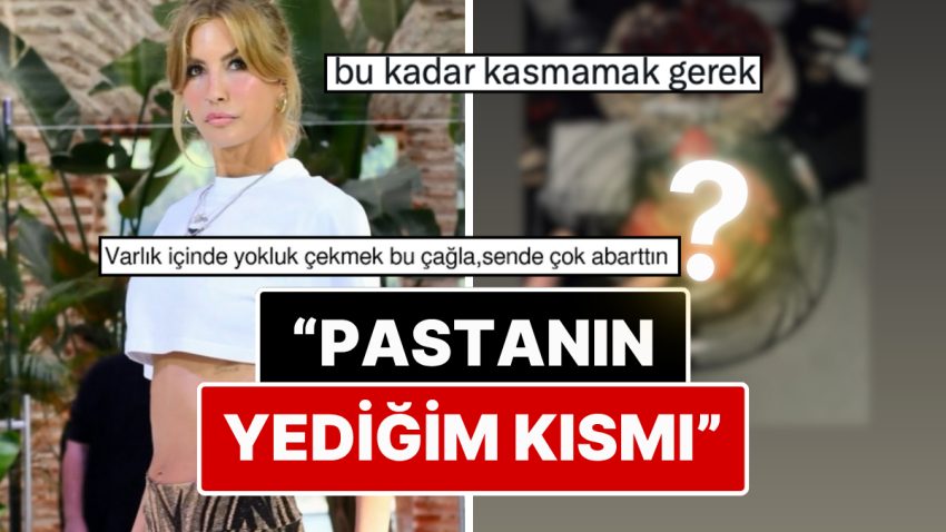 Bir Avuçluk Kahvaltısıyla Reaksiyon Çeken Çağla Şıkel’in Kilosunu Korumak İçin Pastadan Aldığı Hisse Gündem Oldu!