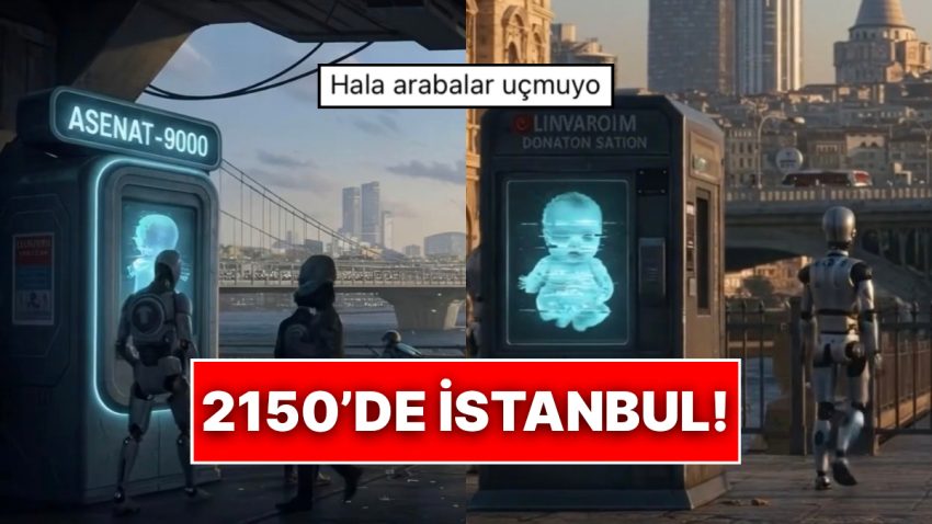 Bir İçerik Üreticisi Yapay Zeka ile 2150 Yılında İstanbul’un Nasıl Olacağını Görselleştirdi