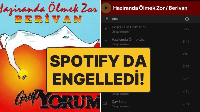 Bir Sansür Daha! Youtube’dan Sonra Spotify da Küme Yorum Müziklerini Engellendi