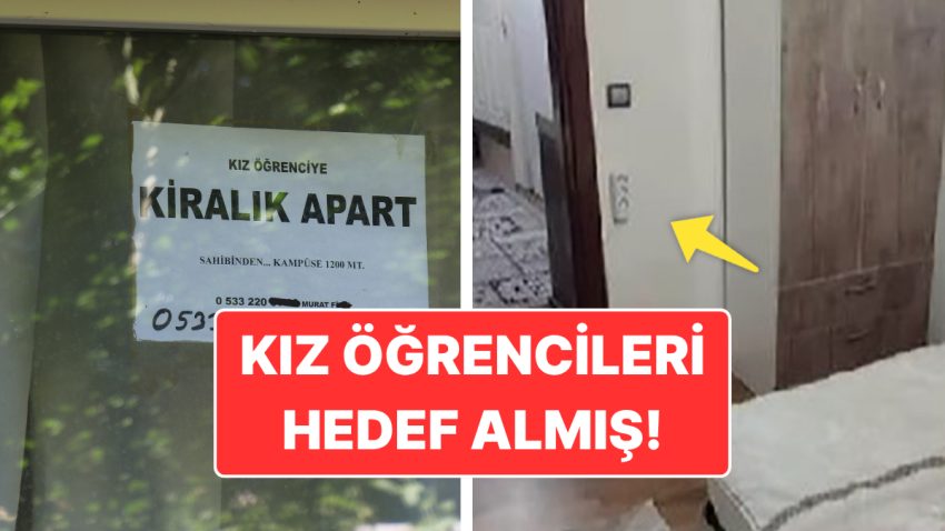 Denizli’deki Bilinmeyen Kamera Skandalı: Apart Sahibi Bilhassa Kız Öğrencileri Maksat Almış