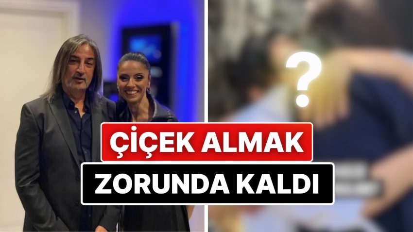 Deri Pantolonuyla Lisanlara Düşen Müzikçi Çelik, Sevgilisi Elif Ünügür’e Çiçek Almak Zorunda Kaldı!