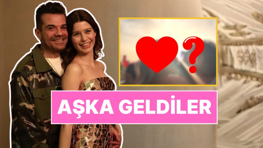 Düğünde Aşka Geldiler: Bebek Savıyla Şaşırtan Beren Saat ile Kenan Doğulu Çiftinden Romantik Öpücük Pozu