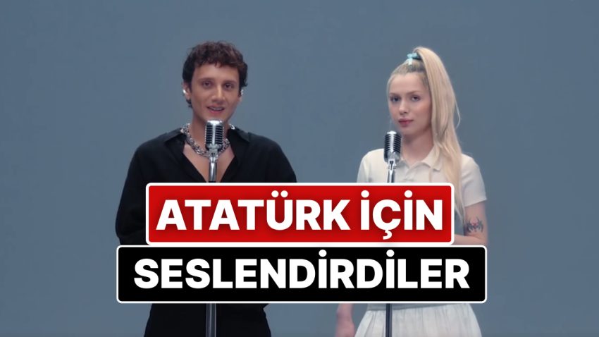 Edis ve Aleyna Tilki’den Duygulandıran Proje: Atatürk’ü Anmak İçin ‘Fikrimin İnce Gülü’nü Seslendirdiler!