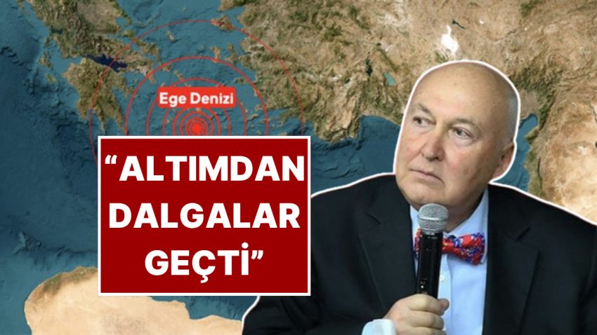 Ege Denizi’nde 4.8 Büyüklüğünde Deprem! Ahmet Ercan “Altımdan Dalgalar Geçti” Kelamıyla Paylaştı