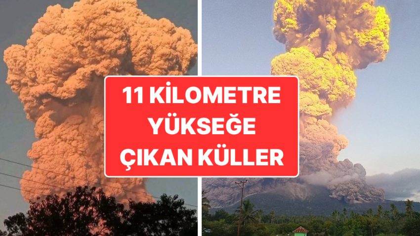 Endonezya’da Yanardağ Patlaması: Küller 11 Kilometre Havaya Kadar Yükseldi