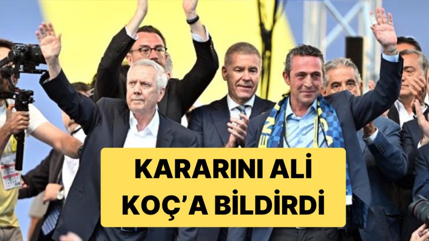 Fenerbahçe’de Aziz Yıldırım, Adaylıkla İlgili Kararını Ali Koç’a Bildirdi