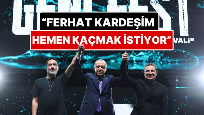 Ferhat Göçer ve Sagopa Kajmer GENÇFEST’te Cumhurbaşkanı Recep Tayyip Erdoğan’la Bir Ortaya Geldi