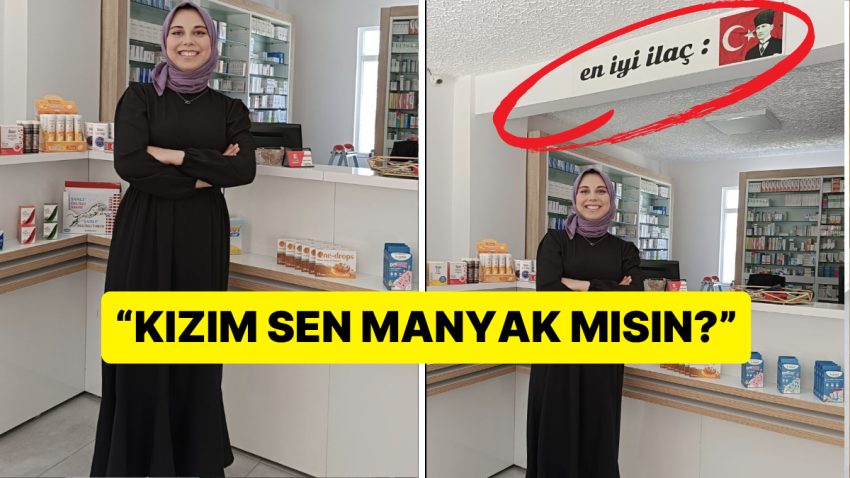 Genç Eczacı Kadının Dükkanındaki Atatürk Ayrıntısına Yapılan Yorum “Pes Artık” Dedirtti