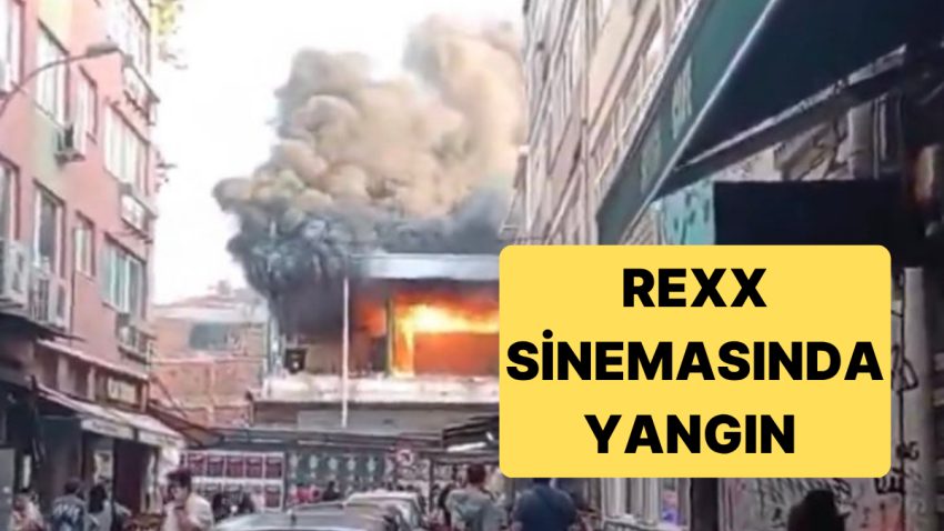 Kadıköy’de Yıkımı Devam Eden Rexx Sinemasında Yangın Çıktı