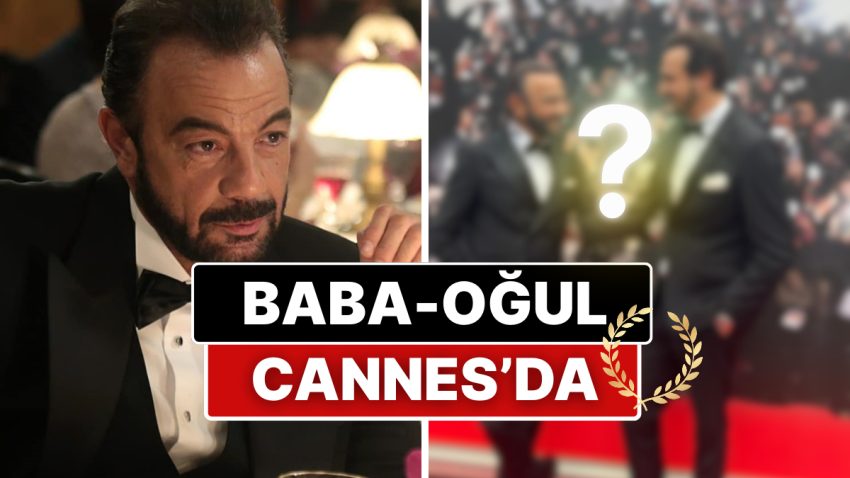 Kerem Alışık, Oğlu Sadri ile Birlikte Cannes Sinema Şenliği’nde Karizma Rüzgarı Estirdi!