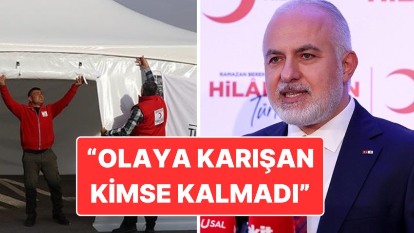 Kızılay Liderinden Çadır Satışı Açıklaması: “O Olayla İlgili Kimse Artık Bünyemizde Çalışmıyor”