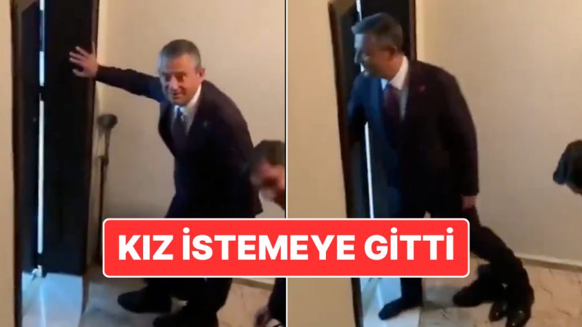 Komşular Kaydetti: CHP Genel Başkanı Özgür Özel Kız İstemeye Gitti