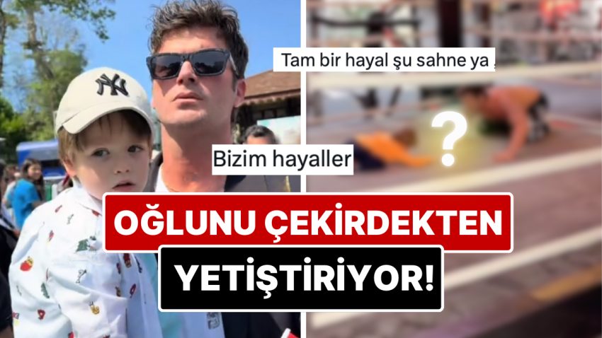 Kurt Efe’yi Çekirdekten Yetiştirme Kararı Alan Kıvanç Tatlıtuğ’un Spor Salonu Halleri Hayallere Daldırttı!