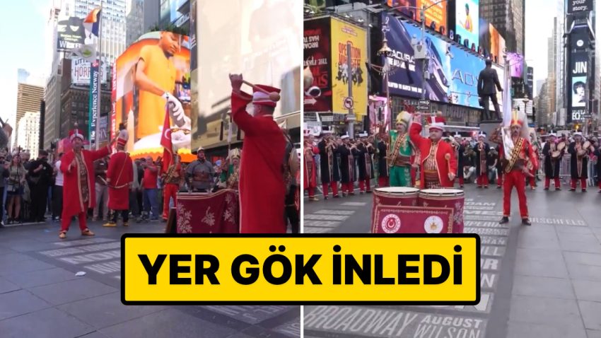 Mehteran Birliği New York Times Meydanı’nda 60 Kişilik Takımıyla Konser Verdi