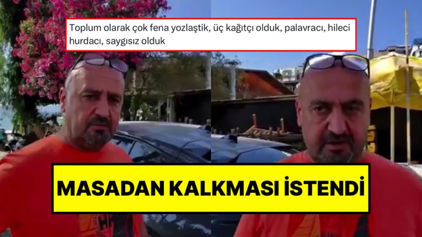 Muğla’da Tek İçecekle Oturduğu Gerekçesiyle Masadan Kaldırılan Müşteri Toplumsal Medyayı İkiye Böldü