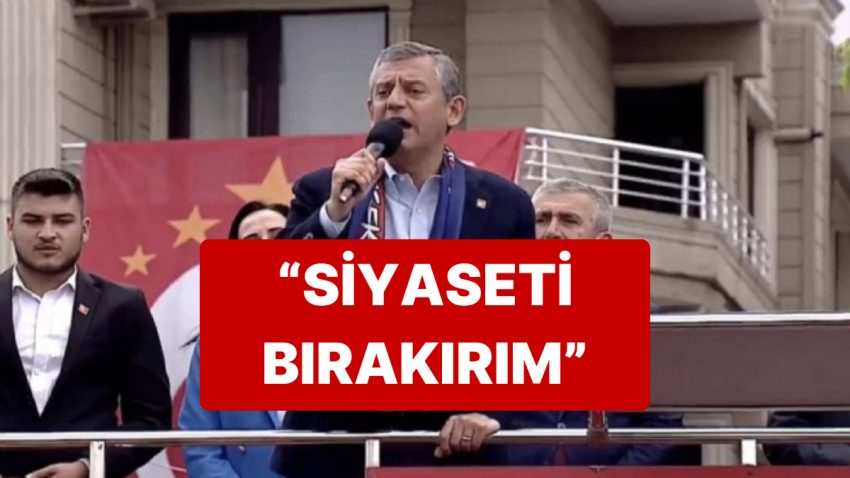 Özgür Özel’den Gaziosmanpaşa Belediyesi Önünde “Siyaseti Bırakırım” Çıkışı