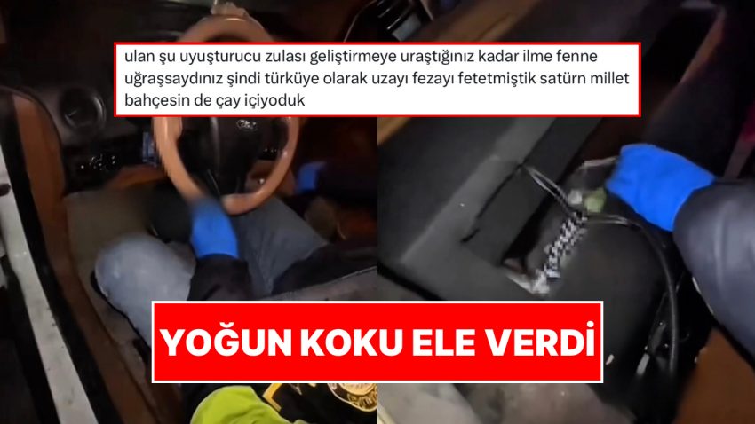 Polis Grupları Ağır Uyuşturucu Kokusu Gelen Araçtaki Bilinmeyen Bölmeyi Bularak Düzeneği Paylaştı