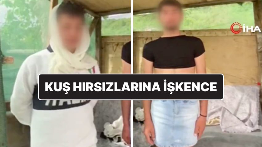 Reaksiyon Çeken İmajlar: Bayan Kıyafeti Giydirip Kayda Aldılar