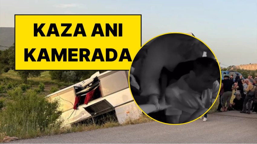 Şarampole Devrilmişti: İki Otobüsün Çarpıştığı Kazada Sürücünün Şuurunun Kapalı Olduğu İmgeler Ortaya Çıktı