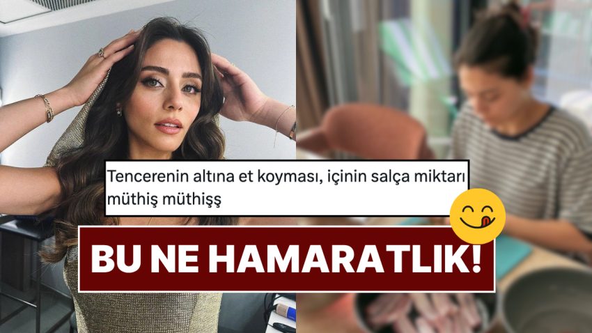 Sıla Türkoğlu’nun Yaprak Sarma Gösterisi: Kızılcık Şerbeti’nin Doğa’sı Mutfaktaki Hüneriyle Toplumsal Medyayı Salladı!