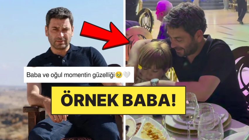 Tam Bir Örnek Baba: Oğluyla İlgilenişiyle Gündem Olan Ozan Akbaba’ya Övgü Yağdı!