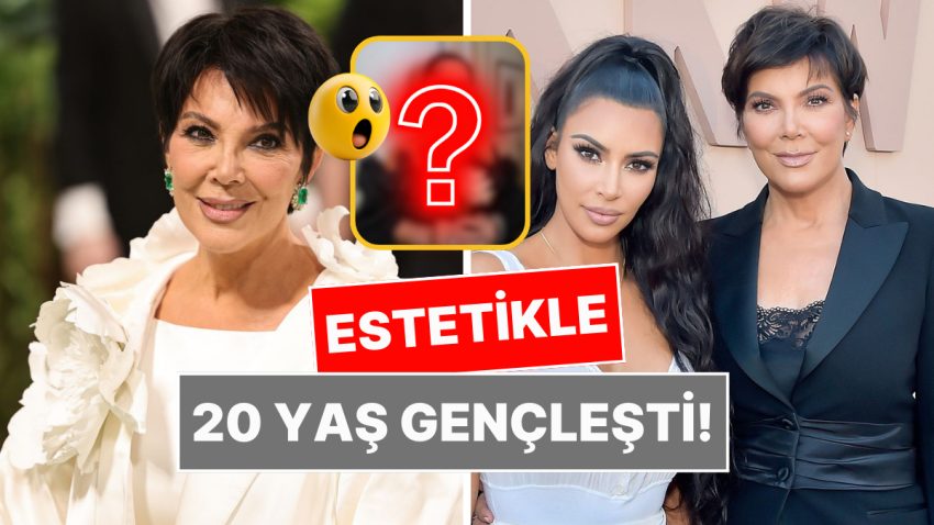 Yüzünü Gerdirerek 20 Yaş Gençleşti: Kris Jenner, Son Haliyle Kızı Kim Kardashian’a Benzetildi!