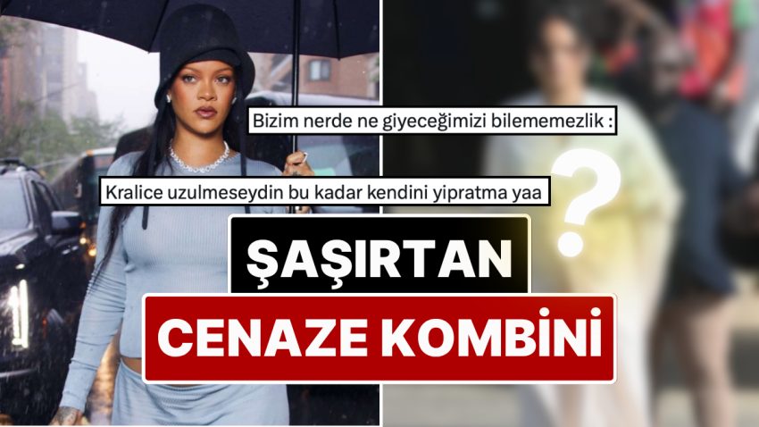 Babasının Cenazesine Beyaz Elbisesiyle Katılan Rihanna’nın Kombin Tercihi X’te Gündem Oldu!