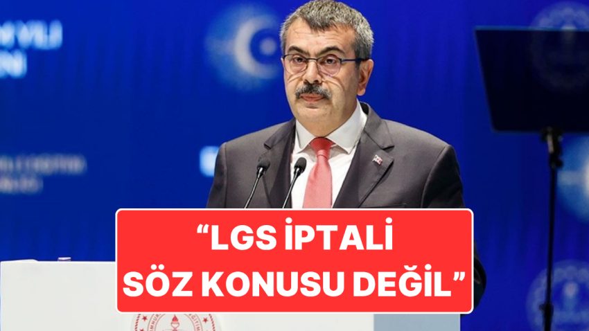 Bakan Yusuf Tekin’den “LGS Soruları Sızdırıldı” Teziyle İlgili Açıklama: “Sınavın İptali Kelam Konusu Değil”