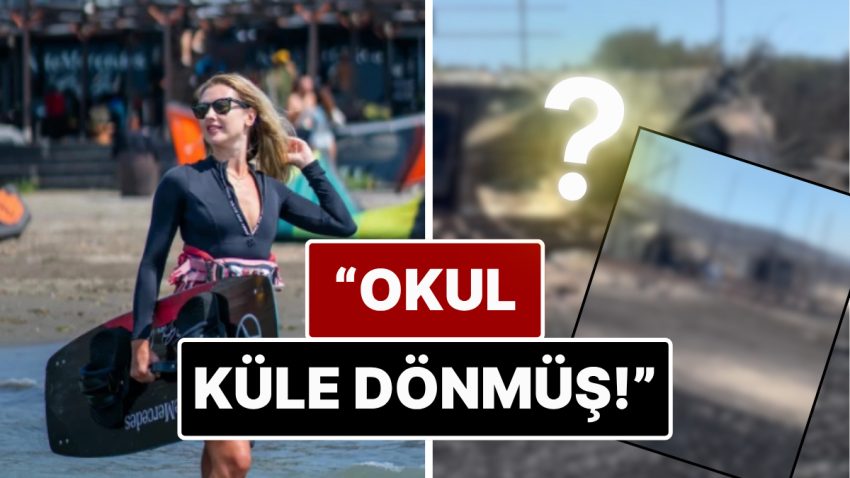 Bilge Öztürk Alaçatı’daki Yangınlar Yüzünden Küle Dönen Sörf Okulunun Son Halini Paylaştı!