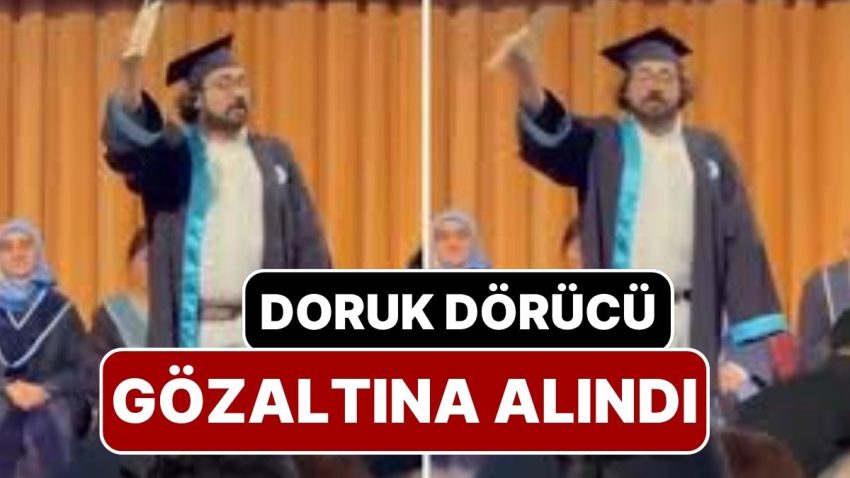 Boğaziçi Üniversitesi Mezuniyet Merasiminde Diplomasını Yırtan Doruk Dörücü Gözaltına Alındı