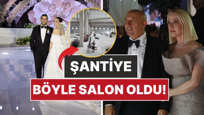 Elif Engin ve Ahmet Emin Ahlatcı’nın Düğünü İçin Şantiyeyi 12 Günde Düğün Salonuna Dönüştürmüşler!