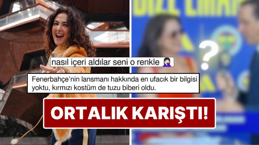 Fenerbahçe’nin Yeni Forma Lansmanına Kırmızı Elbisesiyle Katılan Meltem Cumbul Tartışmaların Fitilini Ateşledi
