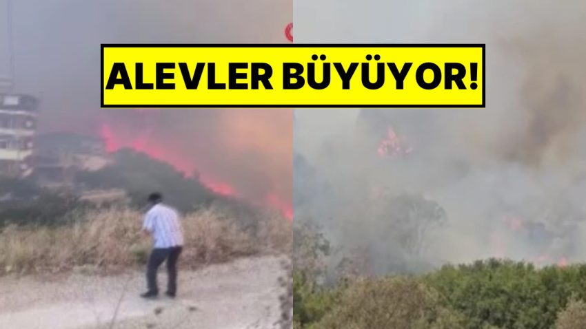 Hatay’da Çıkan Orman Yangınında Konutlar Ziyan Görmeye Başladı: Vatandaşlar Güçlü Anlar Yaşıyor