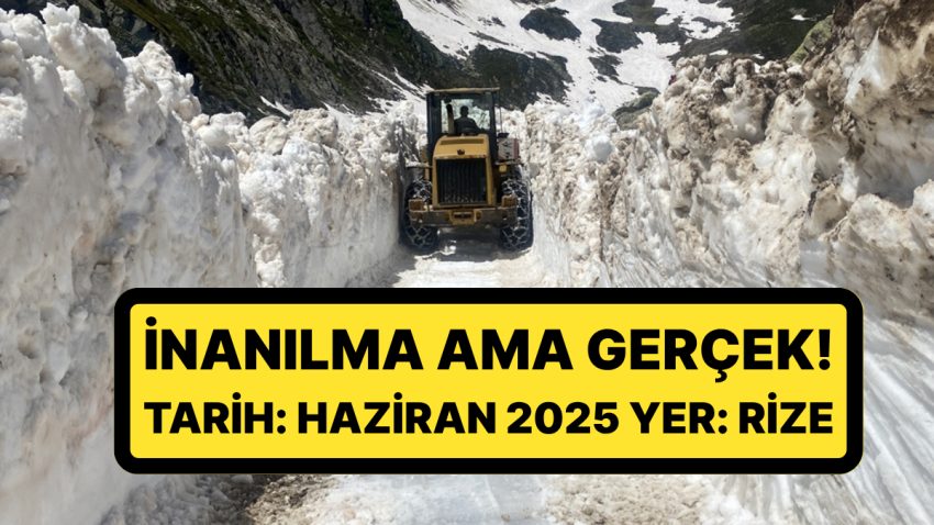 Her Yer Yazı Yaşarken Rize Kışa Teslim Oldu: Kar Kalınlığı Uzunluğu Aştı