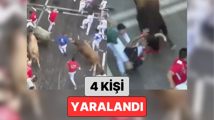İspanya’nın Meşhur Boğa Koşusu San Fermin Şenliği Başladı: Şenlikte 4 Kişi Yaralandı