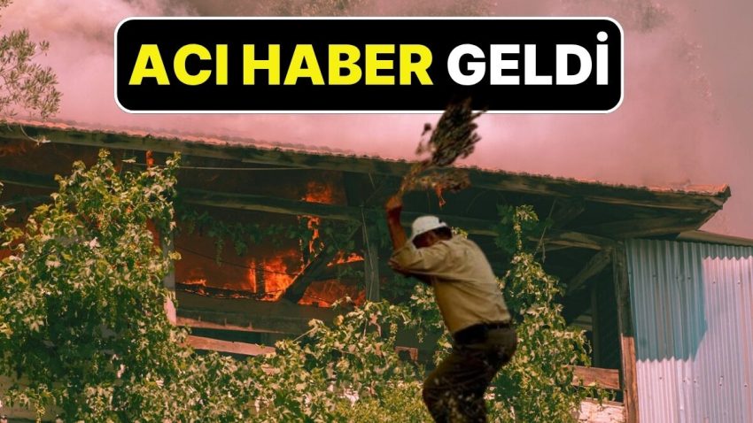 İzmir’den Acı Haber Geldi: Ödemiş’teki Yangında Konutundan Çıkamayan Adam Hayatını Kaybetti