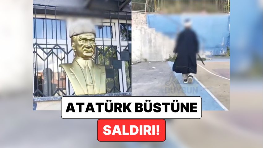 İzmit’te Reaksiyon Çeken İmajlar: Bir Şahıs Atatürk Heykeline Hakaretler Ederek Hücumda Bulundu