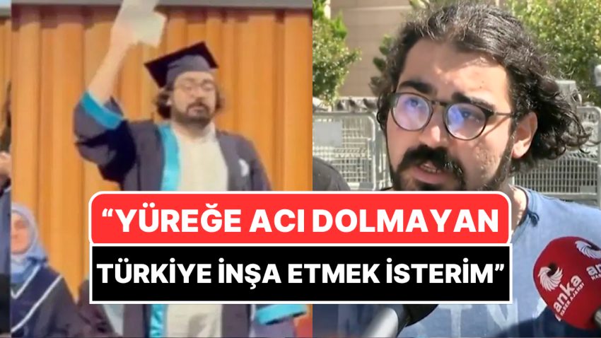Merasimde Diplomasını Yırtarak Reaksiyon Gösteren Boğaziçili Doruk Dörücü’den Açıklama