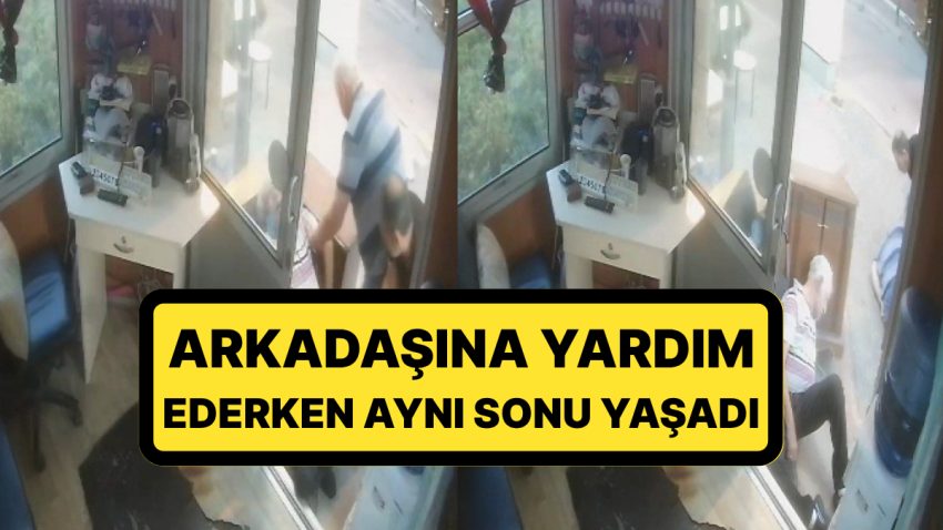 Senaryo Yazılsa İnanılmazdı Kameralara Yansıdı: Arkadaşına Yardım Ederken Tıpkı Sonu Yaşadı
