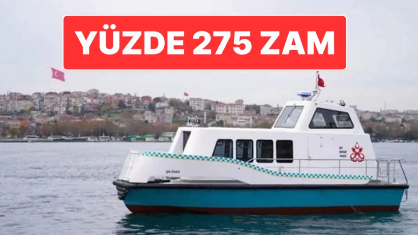 Tek Fiyat Uygulaması: İstanbul’da Deniz Taksi Fiyatlarına Yüzde 275 Artırım Geldi