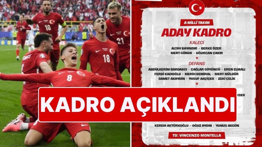 A Ulusal Futbol Takımı’nın İspanya ve Gürcistan Maç Takımları Açıklandı