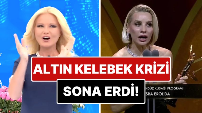 Altın Kelebek Ödül Töreni’nde Müge Anlı’ya Attığı Taşla Ortamı Geren Esra Erol Eski Dostuna Zeytin Kısmı Uzattı
