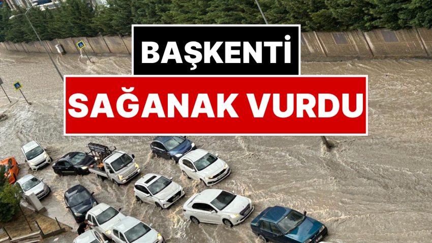Ankara’yı Sağanak Vurdu: Arka Arda İkazların Akabinde Başkent’ten Yağış Manzaraları