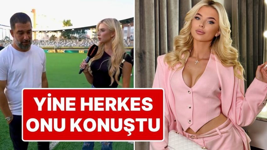 Arda Turan’ın Röportaj Verirken Yüzüne Bakamadığı Spiker Daria Bondar Savina’nın Türkçe Konuşması Viral Oldu