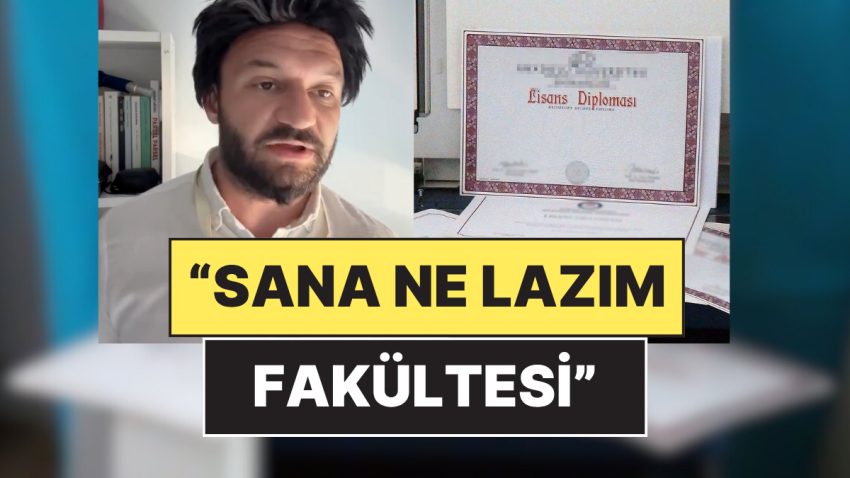Aykut Elmas Geçersiz Diploma Skandalını “Sana Ne Lazım Fakültesi” Görüntüsüyle Tiye Aldı!