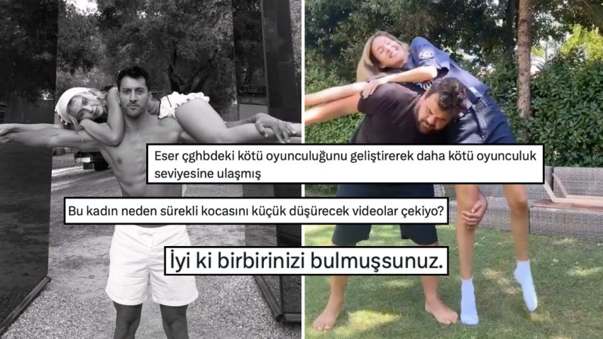 Berfu ve Eser Yenenler’in Denedikleri Çift Akımında Başarısız Olduğu Anlar X’te Alay Konusu Oldu!