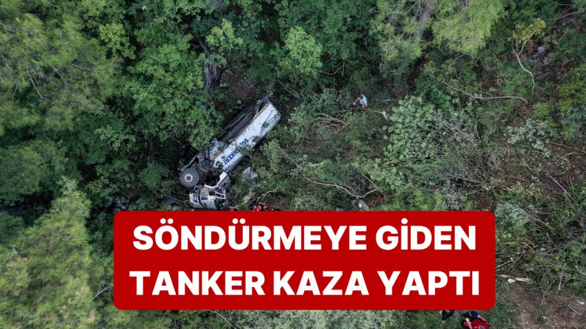 Bursa’da Yangına Müdahale Etmeye Giden Tanker Uçuruma Yuvarlandı: 1 Meyyit 2 Yaralı