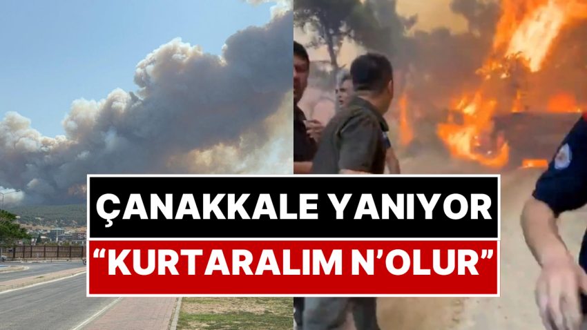 Çanakkale’de Orman Yangını: Boğaz ve Havalimanı Kapatıldı, Üniversite Yerleşkesi Boşaltıldı!